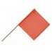 18" X 18" Safety Flag Mesh W/ Wood Dowel Rod 3/4"  X 36" - Orange